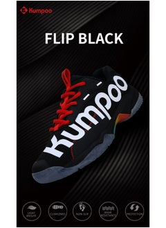 Kumpoo Kumpoo KHR D72 Black Badminton Sports Shoe  - Image 1