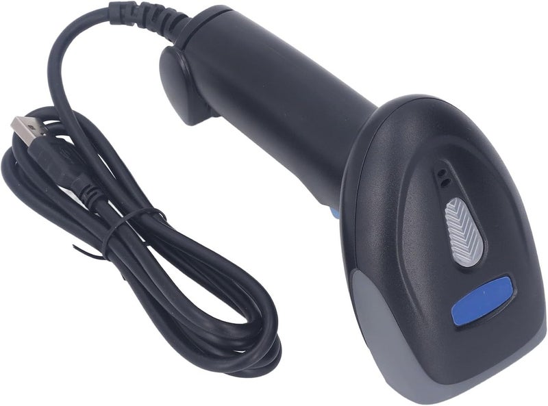 ماسح الباركود اليدوي السلكي عبر USB - قارئ التصوير الرقمي أحادي وثنائي الأبعاد لإدارة المخزون والمستودعات - متوافق مع OS X وLinux - إدخال البيانات مباشرة للكمبيوتر - Image 3