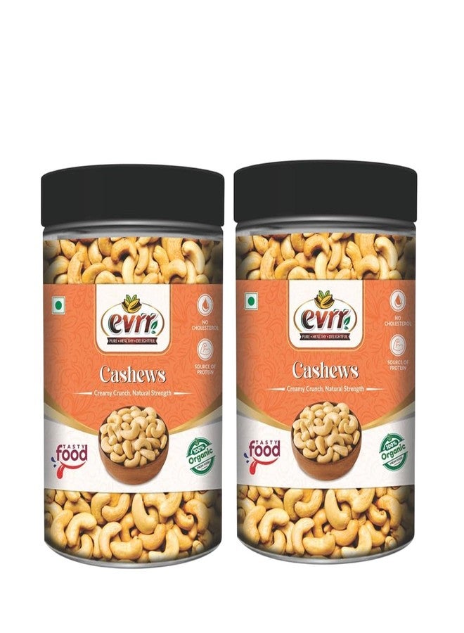 EVRR Cashews W320 Grade – Combo 250 * 2 Pack, Whole Nuts – Raw, Unsalted, Unroasted, Non-GMO, Vegan, Keto-Friendly – Fresh Crunchy Texture for Snacking, Cooking, Baking, Energy Boost - Image 1