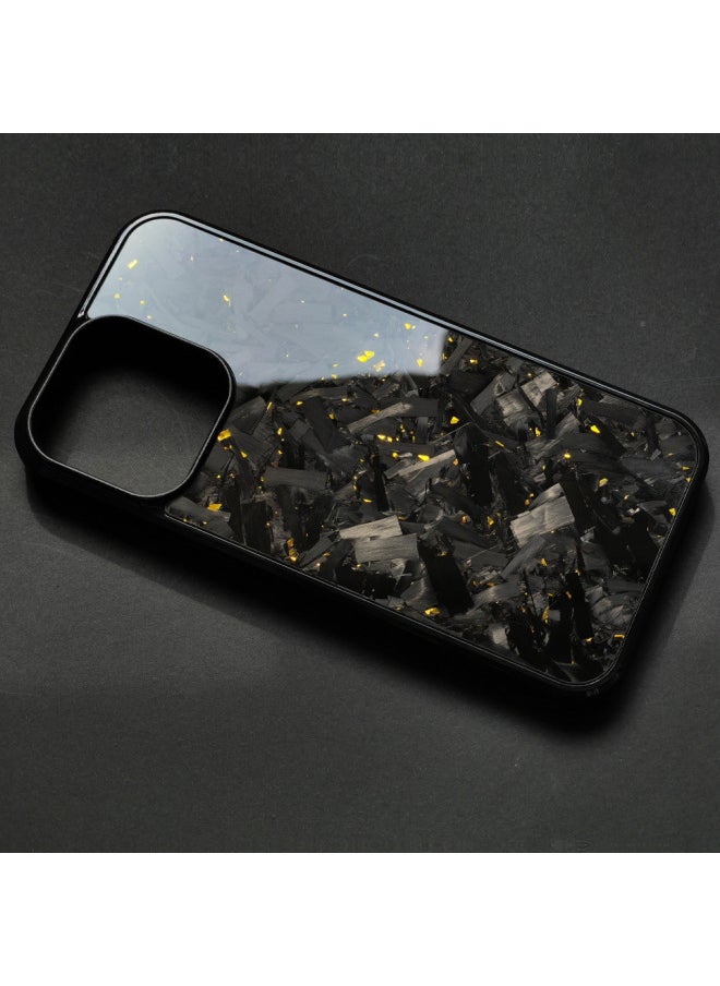 For Iphone 15promax Carbon Fiber 16Pro Mobile Phone Case 14Plus Protective Case For Iphone12 Case 11 13-Color:☆Large Pattern Black Without Magnet-Applicable Models:For Iphone 16 Pro