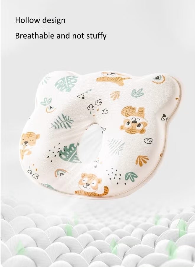 Baby neck support pillow Baby's head shaping pillow Memory foam pillow core Prevention and correction of eccentricity Baby pillows Suitable for newborns - Image 4