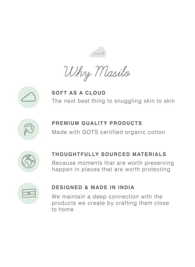 Masilo 100% Soft Towelling Cotton Burping Cloth & Bib For Newborn Baby-Absorbent & Soft Bib For Babies, (1 X Burp Cloth) - Lion - Image 4