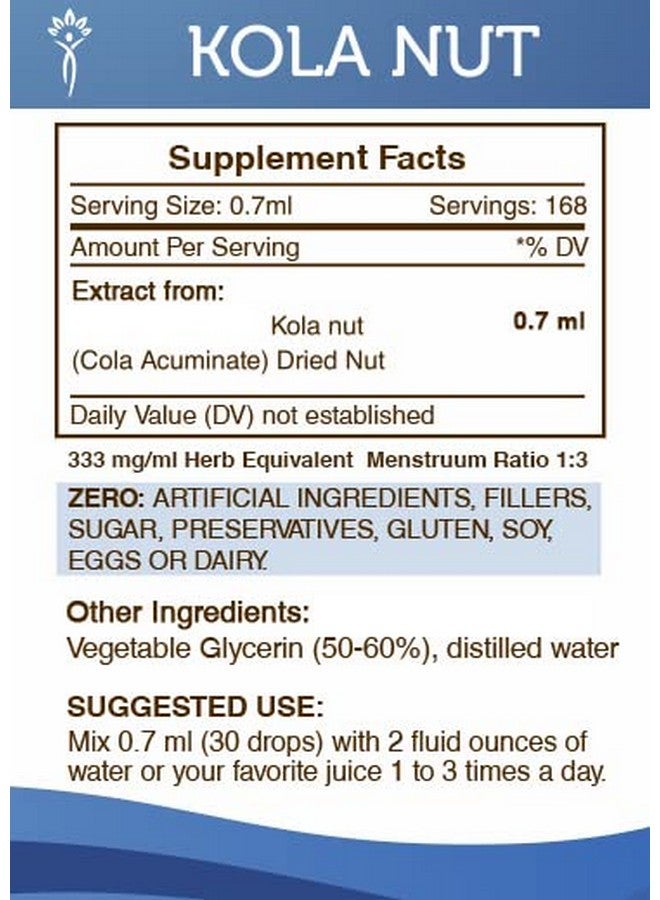 Secrets of the Tribe Kola Nut Tincture Alcohol-Free Extract, Kola nut (Cola Acuminate) Dried Nut (4 FL OZ) - Image 4