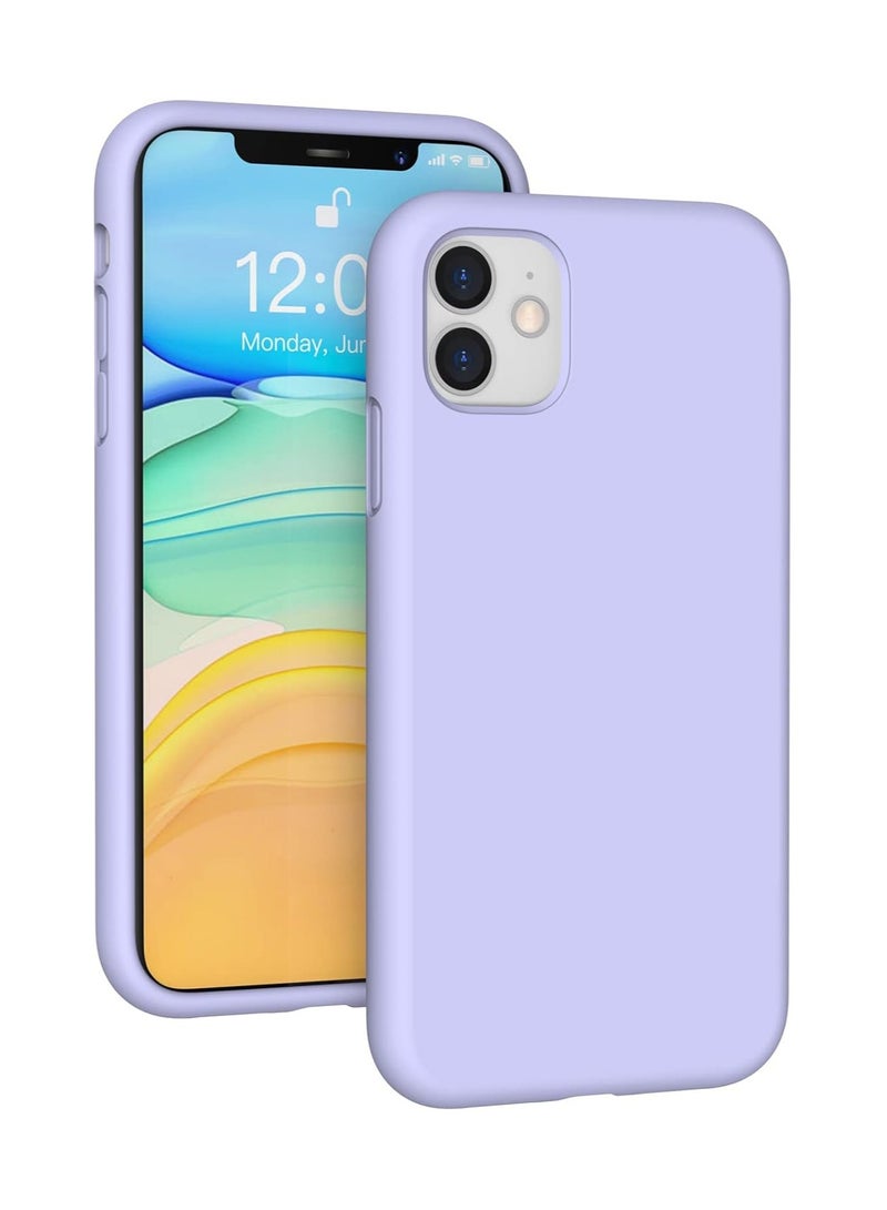 ACLIX Silicone Case Compatible with iPhone 11, Slim Liquid Silicone, Layers of Soft Gel Rubber Shockproof, Protective Phone Case Cover with TPU Lining (Light Purple)