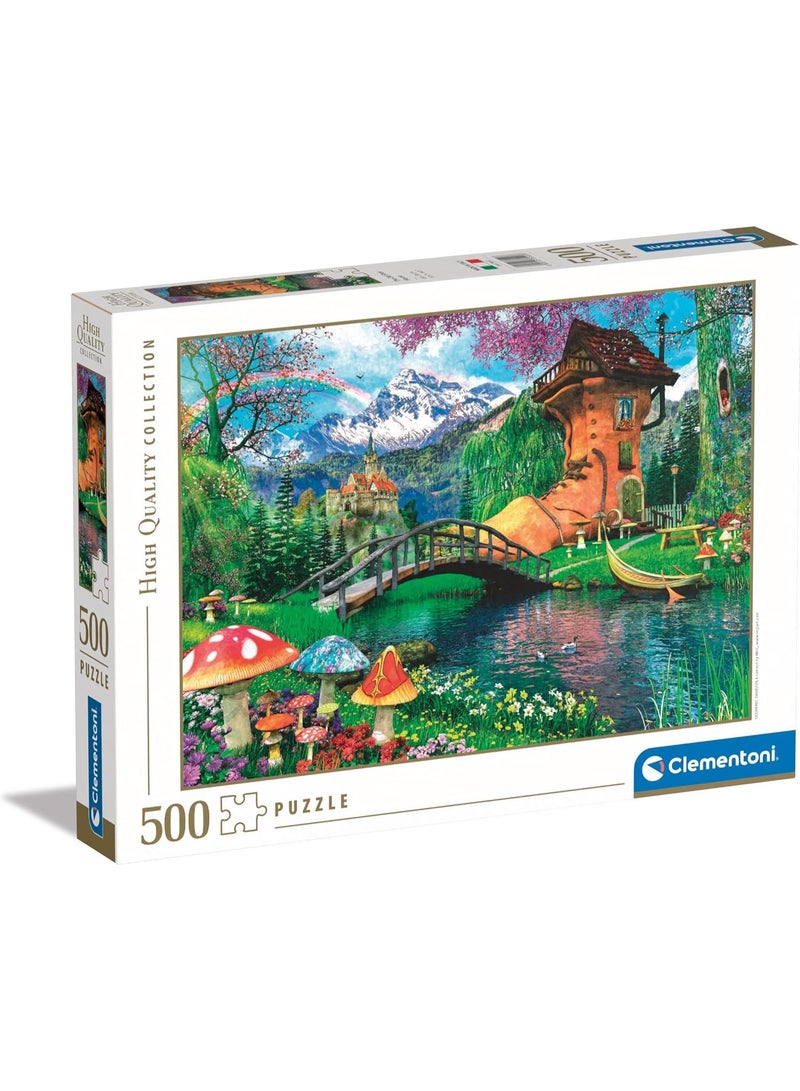 Clementoni Puzzle لعبة بازل 500 قطعة، للبالغين، مصنوعة في إيطاليا، متعددة الألوان، 49 × 36 سم - Image 1