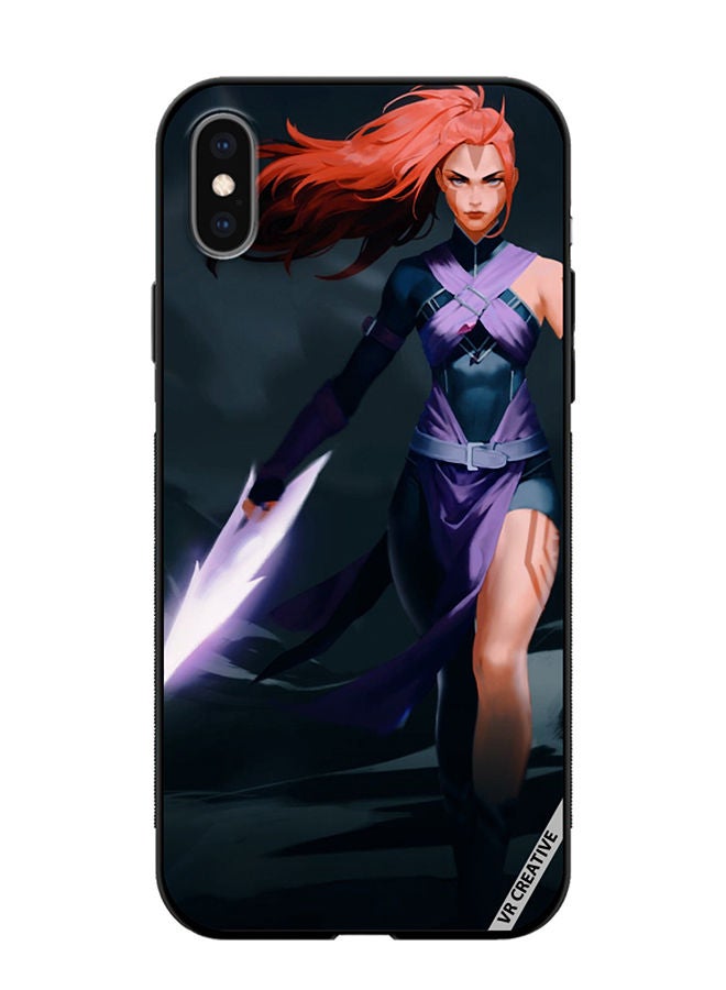 VR CREATIVE Protective Case Cover For Apple iPhone XS Max Anti-Mage Lady Dota 2 Design Multicolour - Image 1