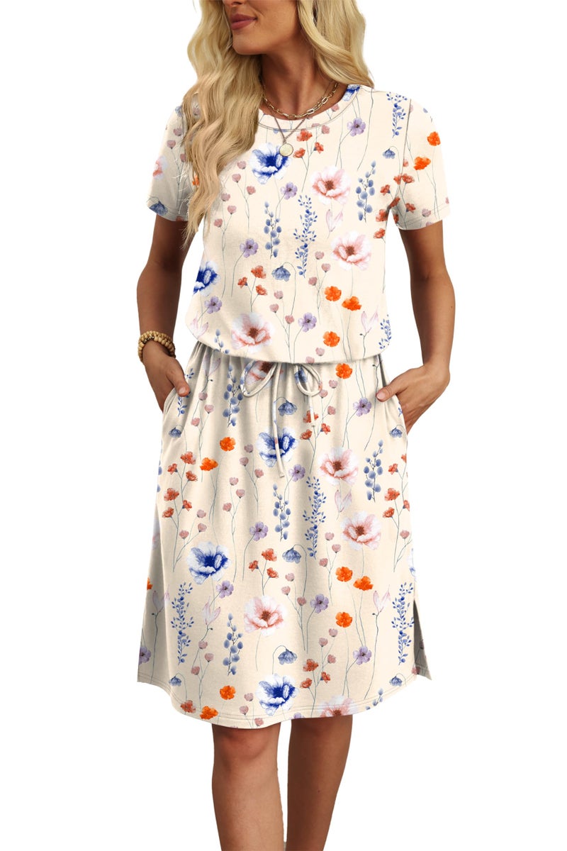 OFEEFAN Hawaiian Dresses for Women Spring Fashion Beach Vacation Clothes Boho Graduation Wedding Guest Cocktail Cruise Travel Date Outfits S - Image 4