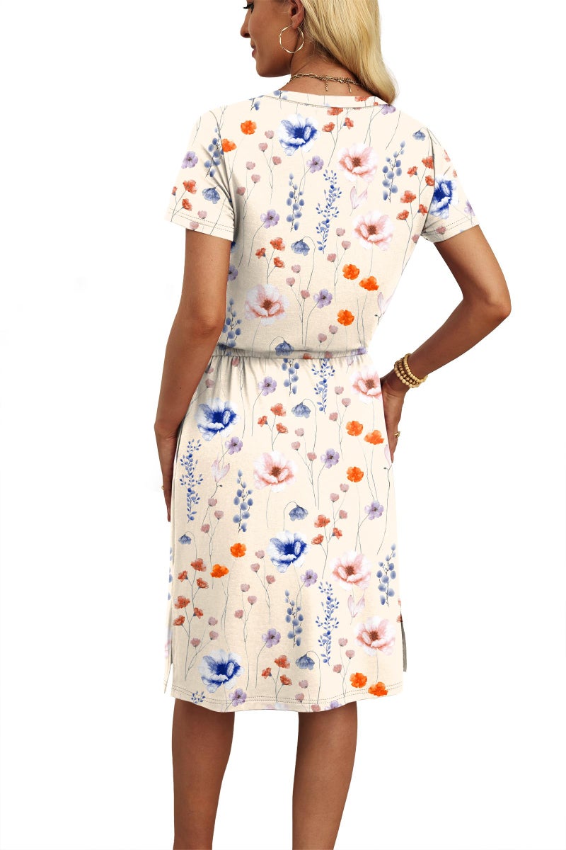 OFEEFAN Hawaiian Dresses for Women Spring Fashion Beach Vacation Clothes Boho Graduation Wedding Guest Cocktail Cruise Travel Date Outfits S - Image 5