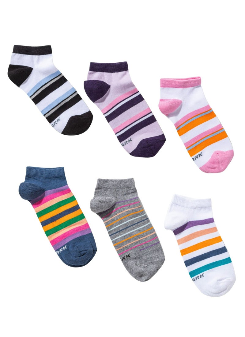 Shark - Pack of 6 Women Cotton Socket Socks - Image 1