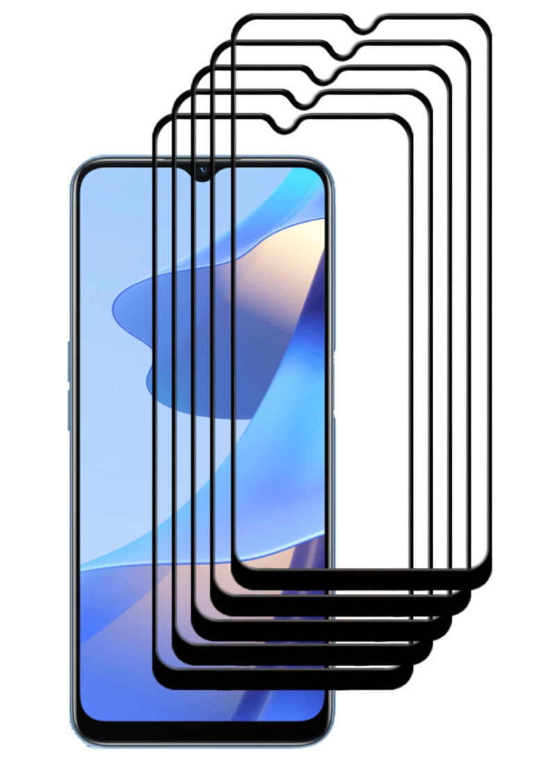 ACLIX 5 Pieces Antistatic ESD Dustproof Premium Quality High Definition Tempered Glass Screen Protector Designed For Oppo A16 - Image 1