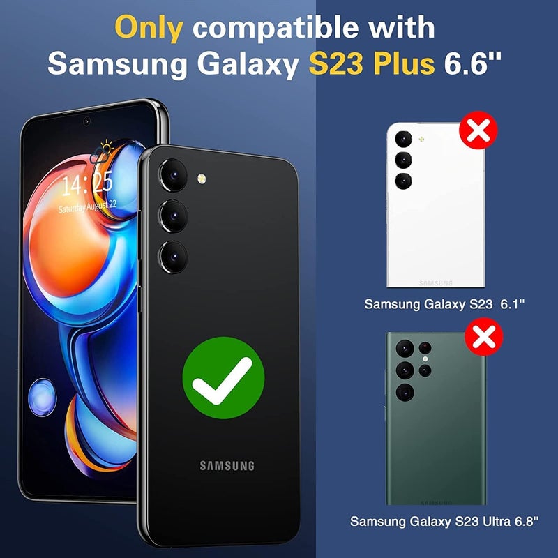 ShieldTech Back Cover Case for Samsung Galaxy S23Plus 5G | Anti Yellow | Mag-Safe | Transparent & Black Mobile Phone Case Cover for Samsung Galaxy S 23 Plus / S23Plus 5G | TPU Transparent & Black - Image 5