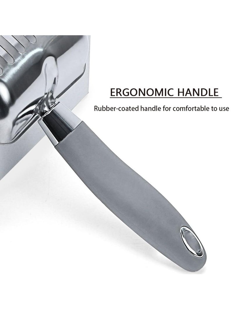 Excefore Stainless Steel Cat Litter Scoop, Durable and Heavy Duty Kitty Litter Scoop, Comfy Sifting, Lifter, for Kitty Litter Box  - Image 4
