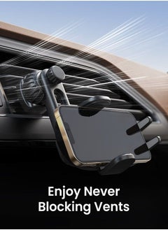 Lisen Phone Holder Car for Vent [Enjoy Never Blocking] Car Phone Holder Mount for Car [Easily Install] Cell Phone Holder for Car [2 Mounting Options] Compatible for iPhone 14 13 Pro Max Plus All 