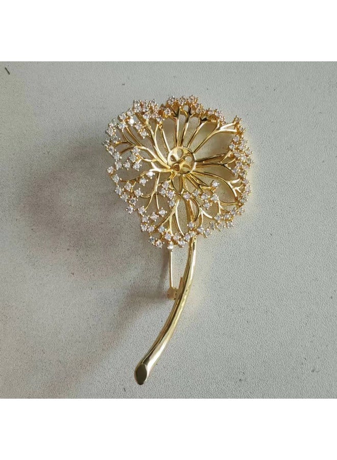 KUYING Luxury Crystal Drop Inlaid Diamond High-end Brooch 