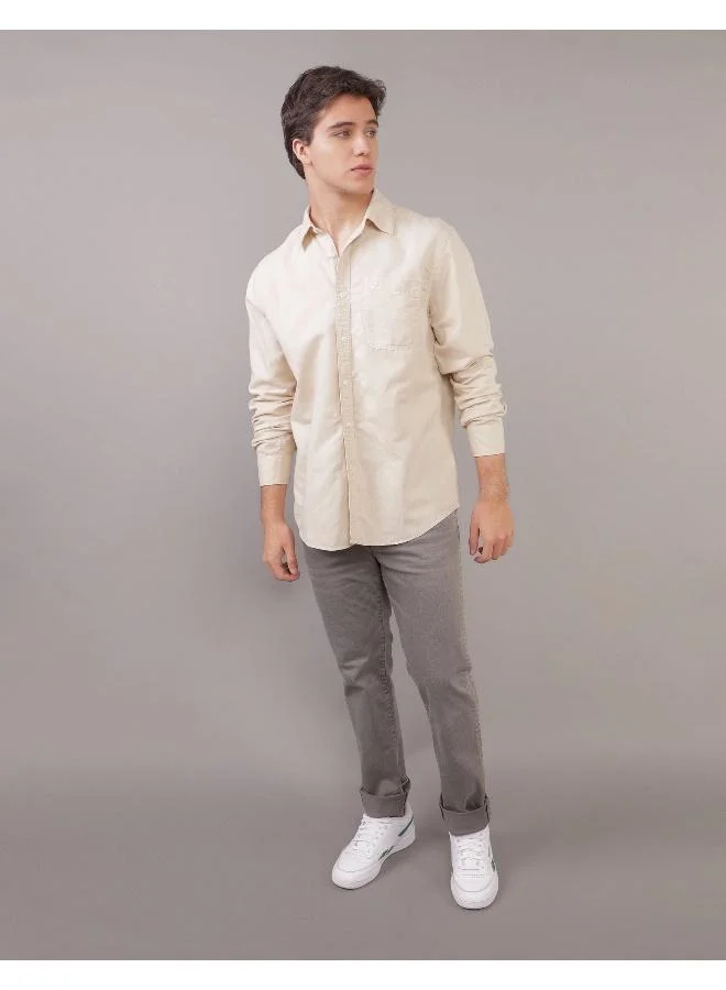American Eagle Essential Button Up Classic Fit Shirt