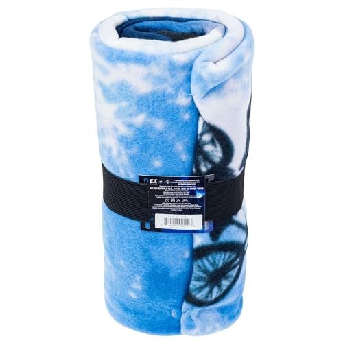 Silver Buffalo Silver Buffalo ET The Extra-Terrestrial Moon Bike Movie Poster 45"" x 60"" Fleece Throw Blanket - Image 4