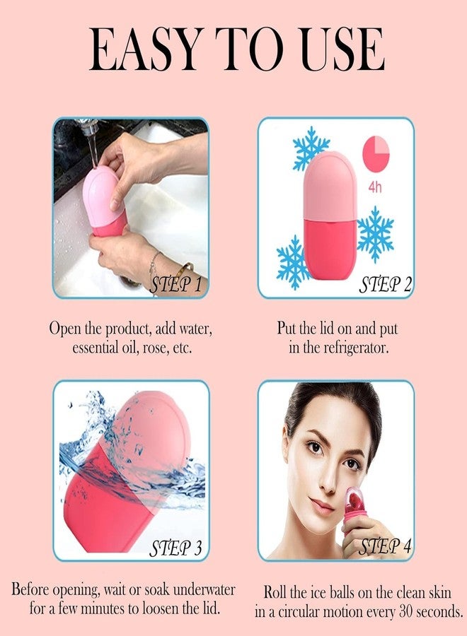 VBA GLOW CUBE Ice Roller For Face Eyes and Neck To Brighten Skin & Enhance Your Natural Glow/Reusable Facial Treatment to Tighten & Tone Skin & De-Puff The Eye Area - Image 2