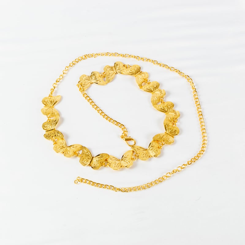 ذا بلاك بيرل اكسسوريز حزام معدن حريمي ذهبي - Image 1