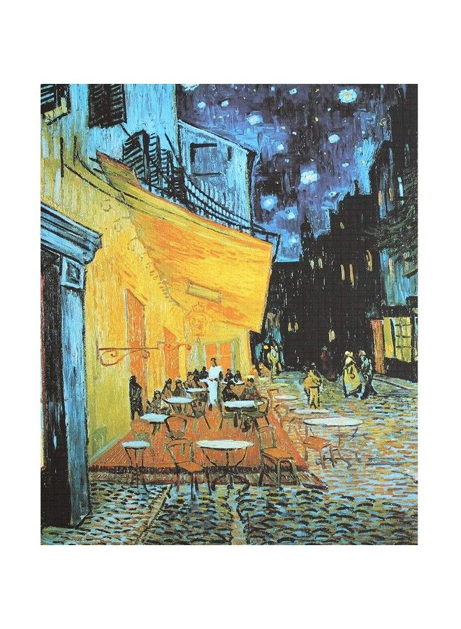 بازل كافيه تراس في الليل بواسطة فنسنت فان جوخ 1000 قطعة ألغاز فنية للبالغين - Image 2