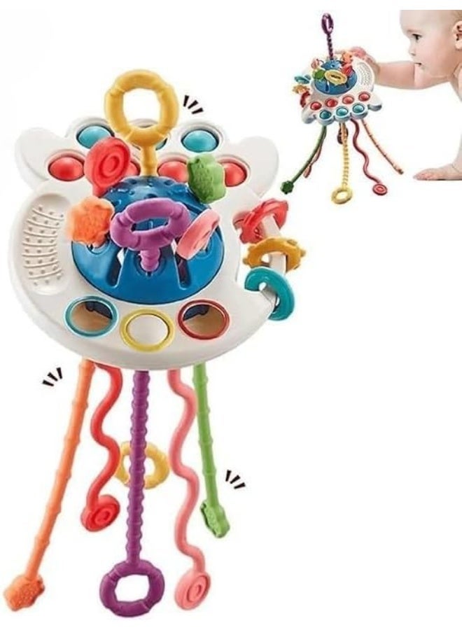Silicone Montessori Sensory Toys for Babies, Travel Toys for Children 1 Year, Children for Fine Motor Skills, Baby Toys Gift 1 Year Multicolor - Image 1