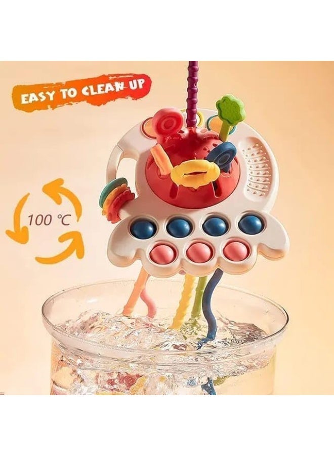 Silicone Montessori Sensory Toys for Babies, Travel Toys for Children 1 Year, Children for Fine Motor Skills, Baby Toys Gift 1 Year Multicolor - Image 3