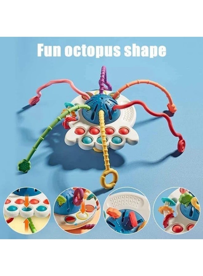 Silicone Montessori Sensory Toys for Babies, Travel Toys for Children 1 Year, Children for Fine Motor Skills, Baby Toys Gift 1 Year Multicolor - Image 4