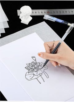 Generic Tracing Paper, 250 Sheets A4 Translucent Tracing Paper Clear Paper Trace Paper Calligraphy Transfer Paper Clear Tracing Sheets for Design Sketching Drawing Calligraphy Graphic Scrapbooking  - Image 3