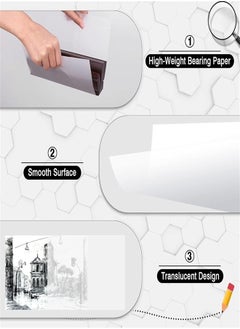 Generic Tracing Paper, 250 Sheets A4 Translucent Tracing Paper Clear Paper Trace Paper Calligraphy Transfer Paper Clear Tracing Sheets for Design Sketching Drawing Calligraphy Graphic Scrapbooking  - Image 4