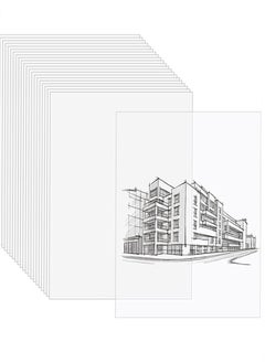 Generic Tracing Paper, 250 Sheets A4 Translucent Tracing Paper Clear Paper Trace Paper Calligraphy Transfer Paper Clear Tracing Sheets for Design Sketching Drawing Calligraphy Graphic Scrapbooking  - Image 1