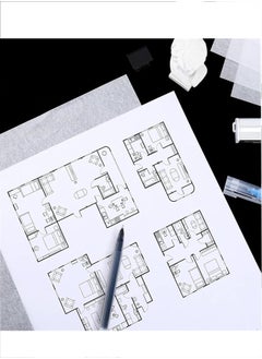 Generic Tracing Paper, 250 Sheets A4 Translucent Tracing Paper Clear Paper Trace Paper Calligraphy Transfer Paper Clear Tracing Sheets for Design Sketching Drawing Calligraphy Graphic Scrapbooking  - Image 5