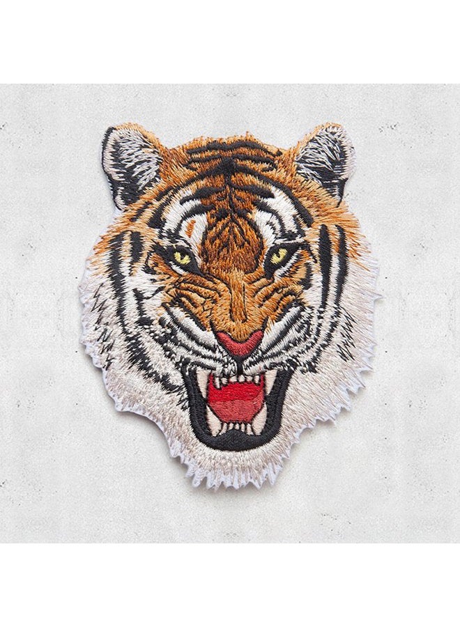ZOOPOLR 2 pack delicate embroidered patches, cool tiger embroidery patches, iron on patches, sew on applique patch, custom backpack patches for men, boys, kids, ! (l) - Image 4