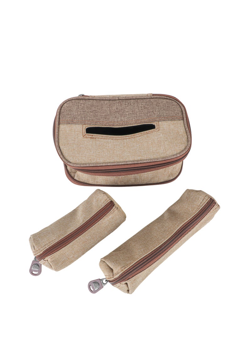 ALGHAFA - ALGhafa,Almudam thermos bag, for trips, camping, wooden color, 35*24*33 cm - Image 1