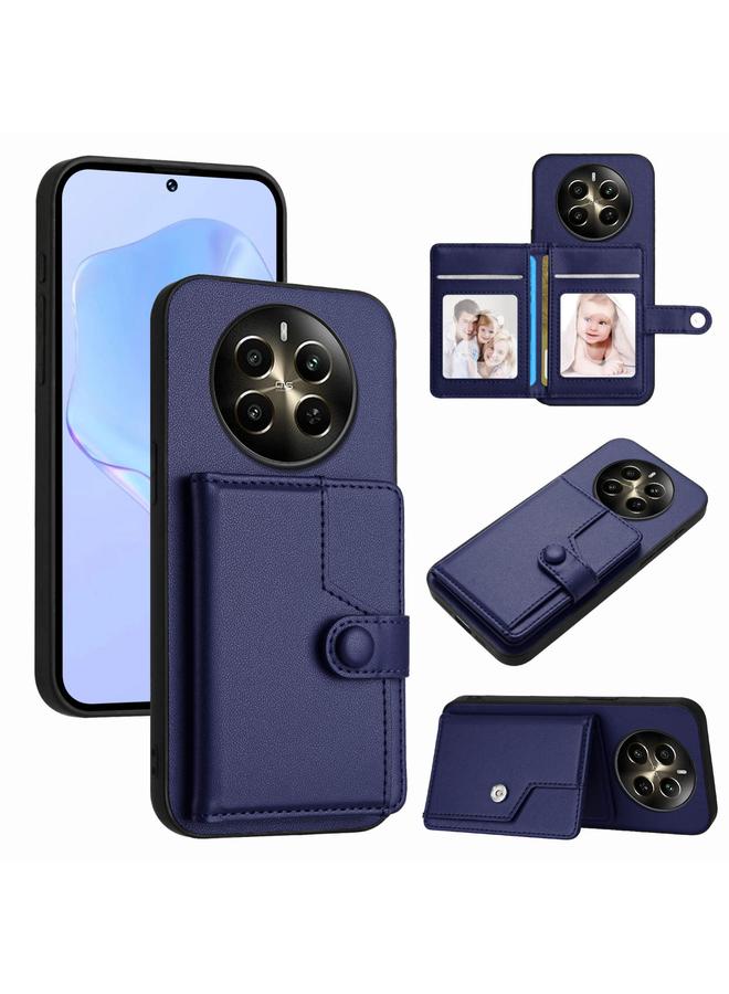 The Bros Case For Realme 12+ 5G / P1 5G Button Card Bag RFID Anti-theft Phone Case