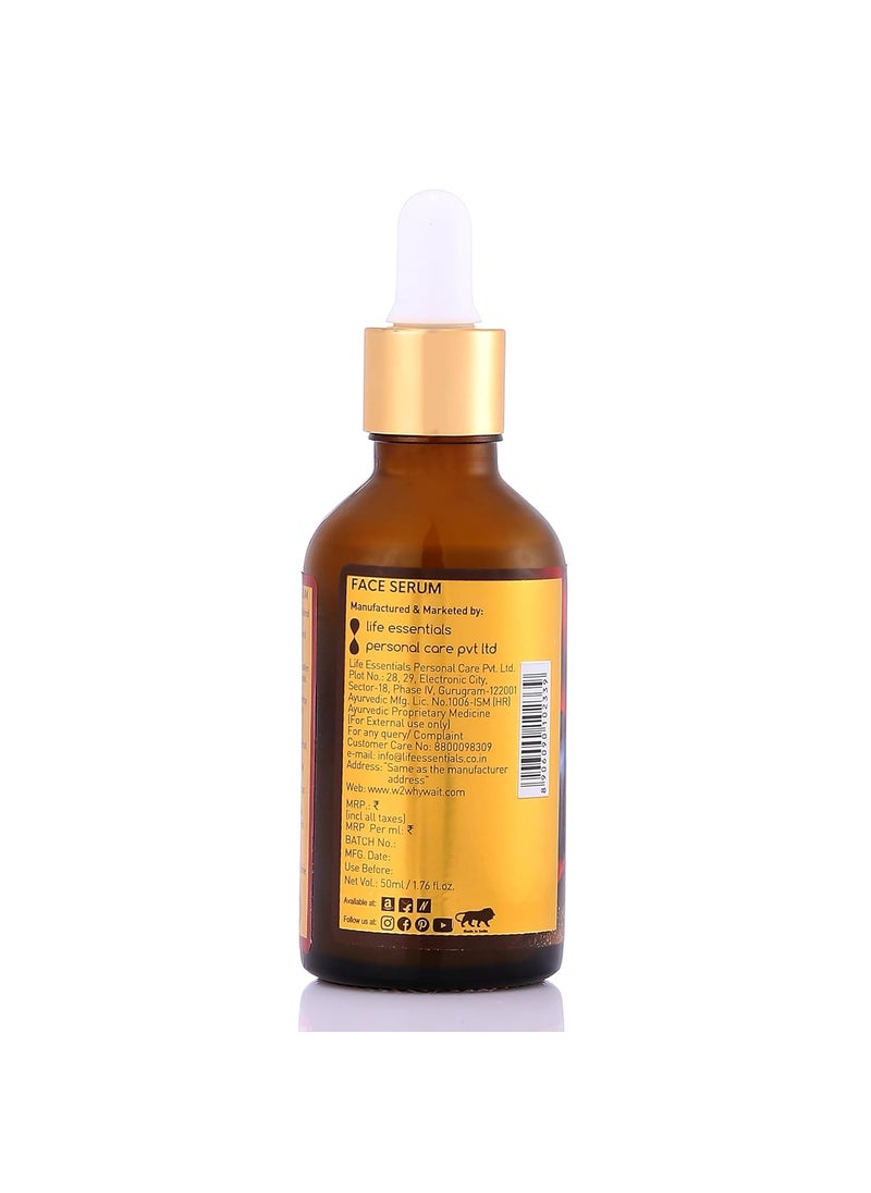 W2 W2 Why Wait Anti Ageing Face Serum Hydrates Moisturizes Plumps Skin Reduces Wrinkles and Fine Lines For Men and Women 50 ml  - Image 4