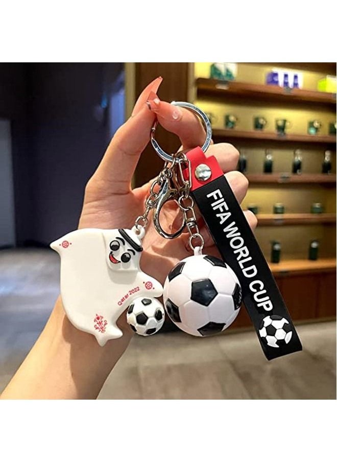 ISank 2022  Qatar World Cup Mascot La’eeb Series of Toys Keychain  - Image 2