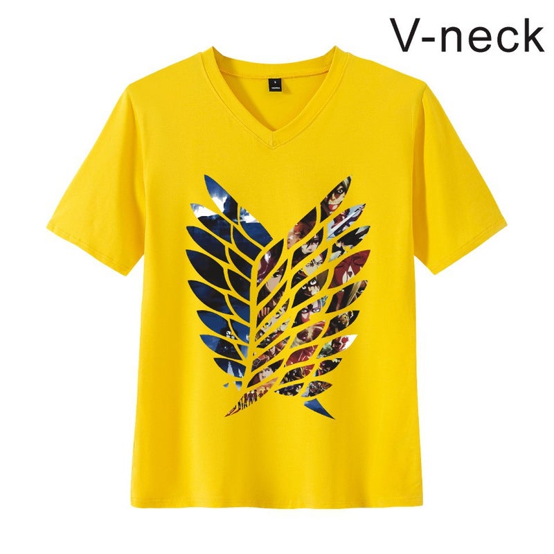 Attack Giant Attack On Titan Logo Couple Short Sleeve Men'S And Women'S Same T-Shirt Fashion Brand Summer - Image 1