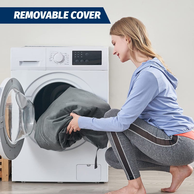 CYMULA CertiPUR-US Memory Foam Camping Mattress 2 Person, Portable Foam Sleeping Pad for Camping, Roll up Sleeping Mat for Adults Guest Floor Bed for Sleepover, Car, Tent SUV Mattress - Image 3