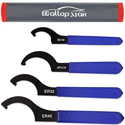 GallopMax 4Pcs Universal Coilover Spanner Wrench Set, Shock Wrench Adjustable Spanners for Most Car and Motorcycle Coil Over Shock Adjustments - Image 1