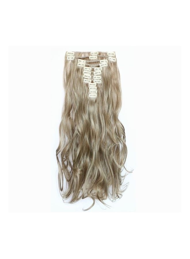 إسكدنيا باروكة بشعر طويل مجعد أشقر 55سم