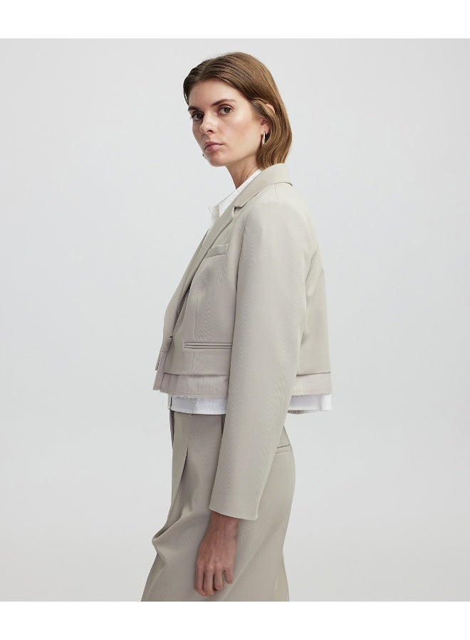 Ipekyol Mixed Media Blazer - Image 3