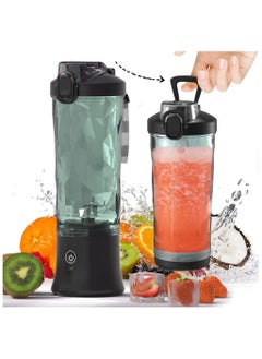 Admos USB Rechargeable Car Portable Blender for Shakes and Smoothies with 600ml Stainless Steel 6 Blades  - Image 1