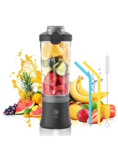 Admos USB Rechargeable Car Portable Blender for Shakes and Smoothies with 600ml Stainless Steel 6 Blades  - Image 3