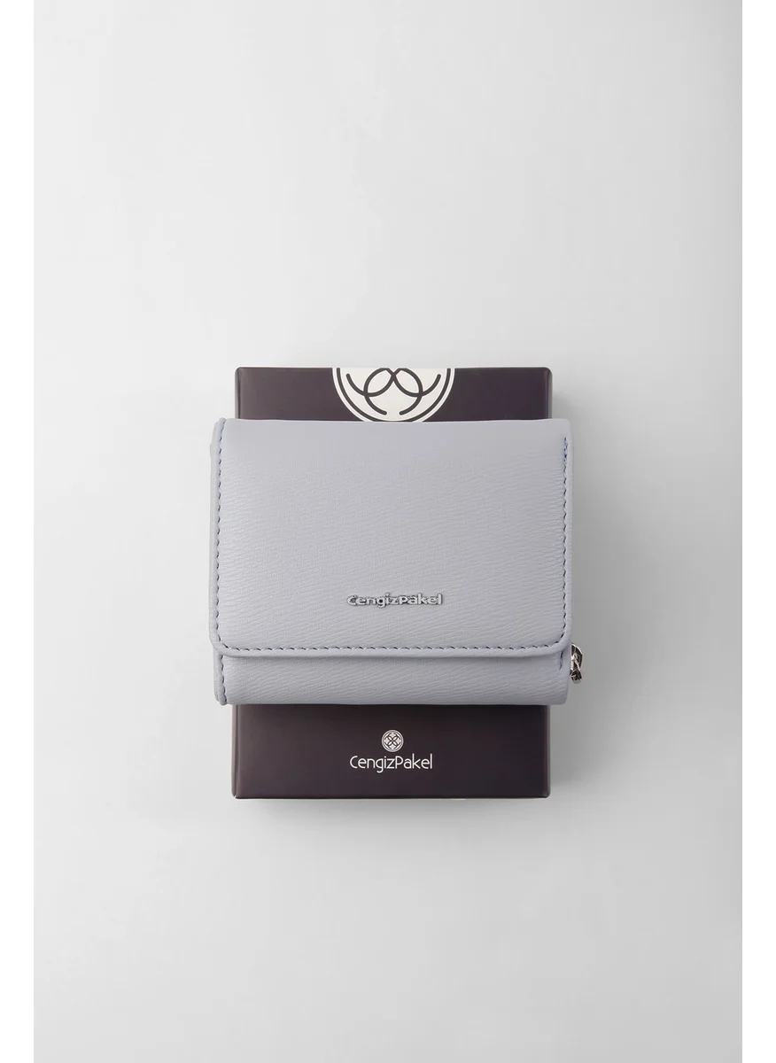 Cengiz Pakel Antalya Women's Wallet-Portfolio 65221A-BLUE