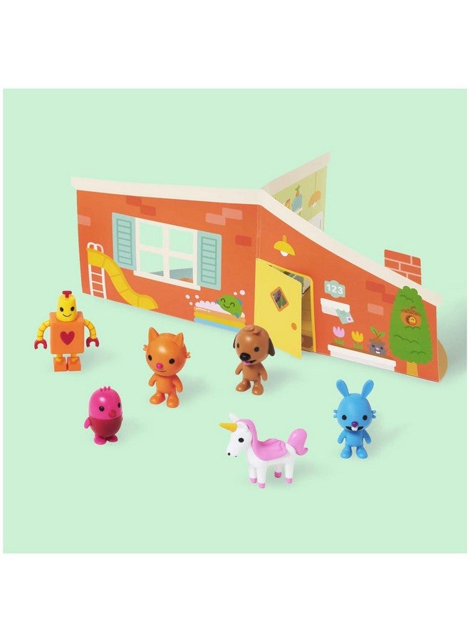 Sago Mini, Figurine Pack with 6 Toy Figures and Folding Playhouse, Kids Toys for Boys & Girls Ages 3 and up - Image 2