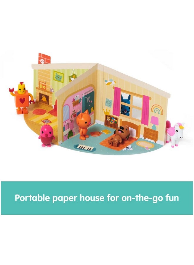 Sago Mini, Figurine Pack with 6 Toy Figures and Folding Playhouse, Kids Toys for Boys & Girls Ages 3 and up - Image 4