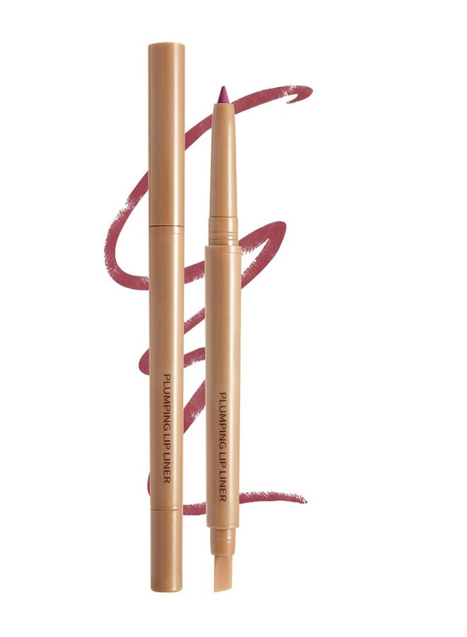 Hxssll Matte Lip Liner Pencil, Long-Lasting Creamy Formula with Silicone Smudger, Waterproof Non-Staining Crayon for Lip Contouring, Plump Define Sculpting 03# - Image 1