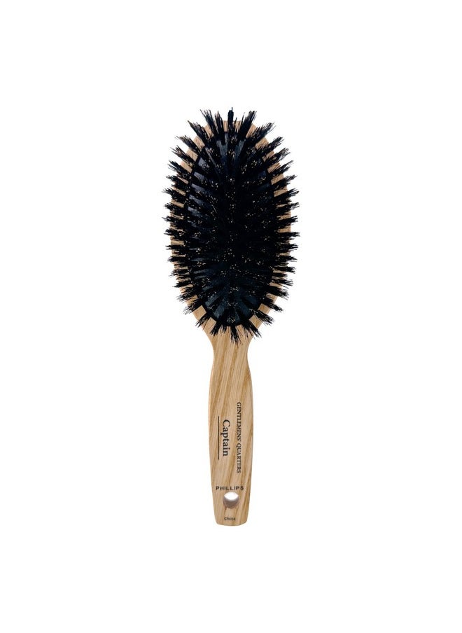 Phillips Brush - Gentlemens’ Quarters Captain Oval Cushion Boar Bristle Hair Brush For Men - Image 1