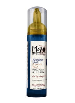 MAUI MOISTURE Maui Moisture Flexible Hold + Coconut Milk Curl Foam Mousse, for Curly Hair Styling, No Drying Alcohols, Parabens or Silicone, 8.5oz  - Image 1
