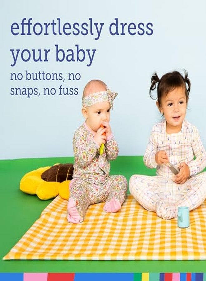 Magnetic Me Footie Pajamas Soft Modal Baby Girls Sleepwear Quick Magnetic Fastener Sleeper Baa Baa Baby Pink 0-3 Months - Image 4