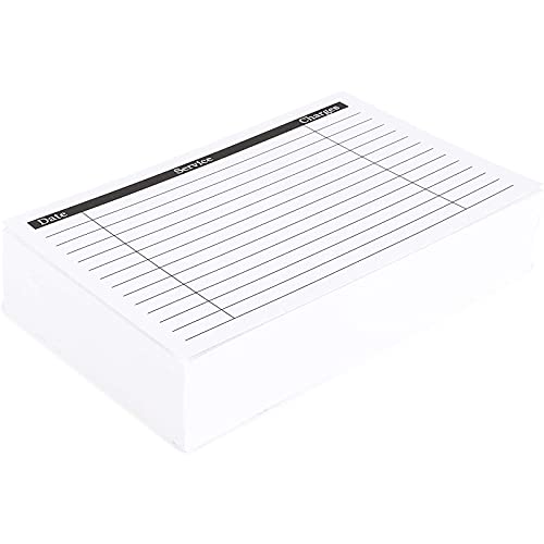 Okuna Outpost Client Profile Cards - 6 x 4 in, White, 100-Pack - Salon & Hairdresser Client Record and Contact Info Cards for Stylists - Image 3